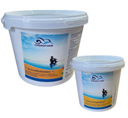 Chemoclor -T-Schnelltabletten (таб. 20 г), 1 кг, 5 кг. Швидкорозчинні таблетки на основі хлору для знезараження води у басейні