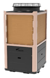 Тепловой насос MegaLine, 80 кВт, 380В, 150-250 м3, инвертер, с охлаждением